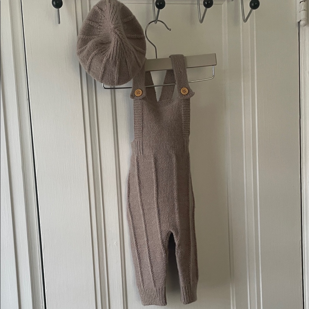 Sweater Overalls & Hat